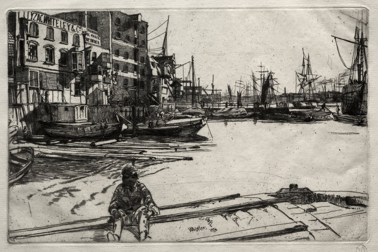 Eagle Wharf - James McNeill Whistler