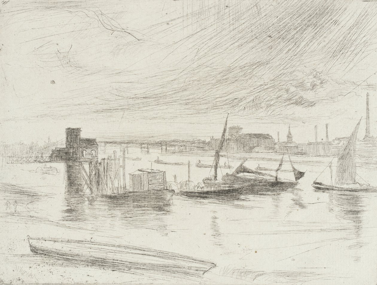 Petit matin, Battersea - James McNeill Whistler