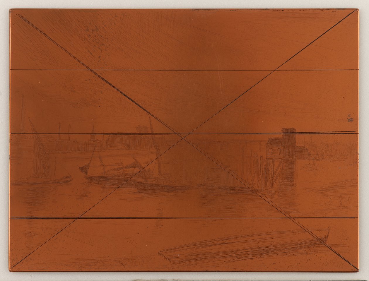 Plaque de gravure : Tôt le matin, Battersea - James Abbott McNeill Whistler