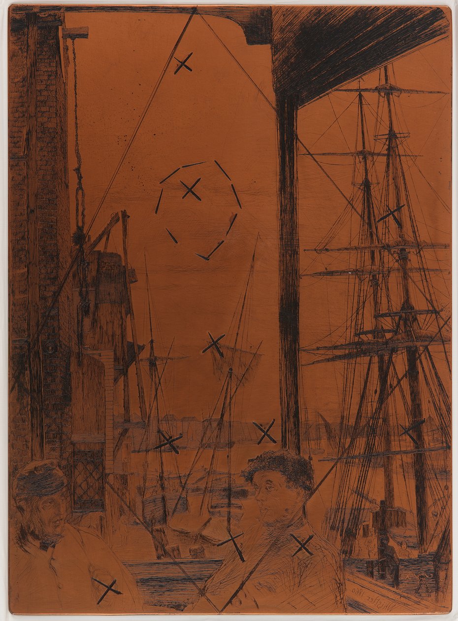 Plaque de Gravure : Rotherhithe - James Abbott McNeill Whistler