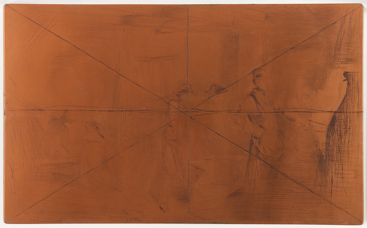 Plaque de gravure : La Forge - James Abbott McNeill Whistler