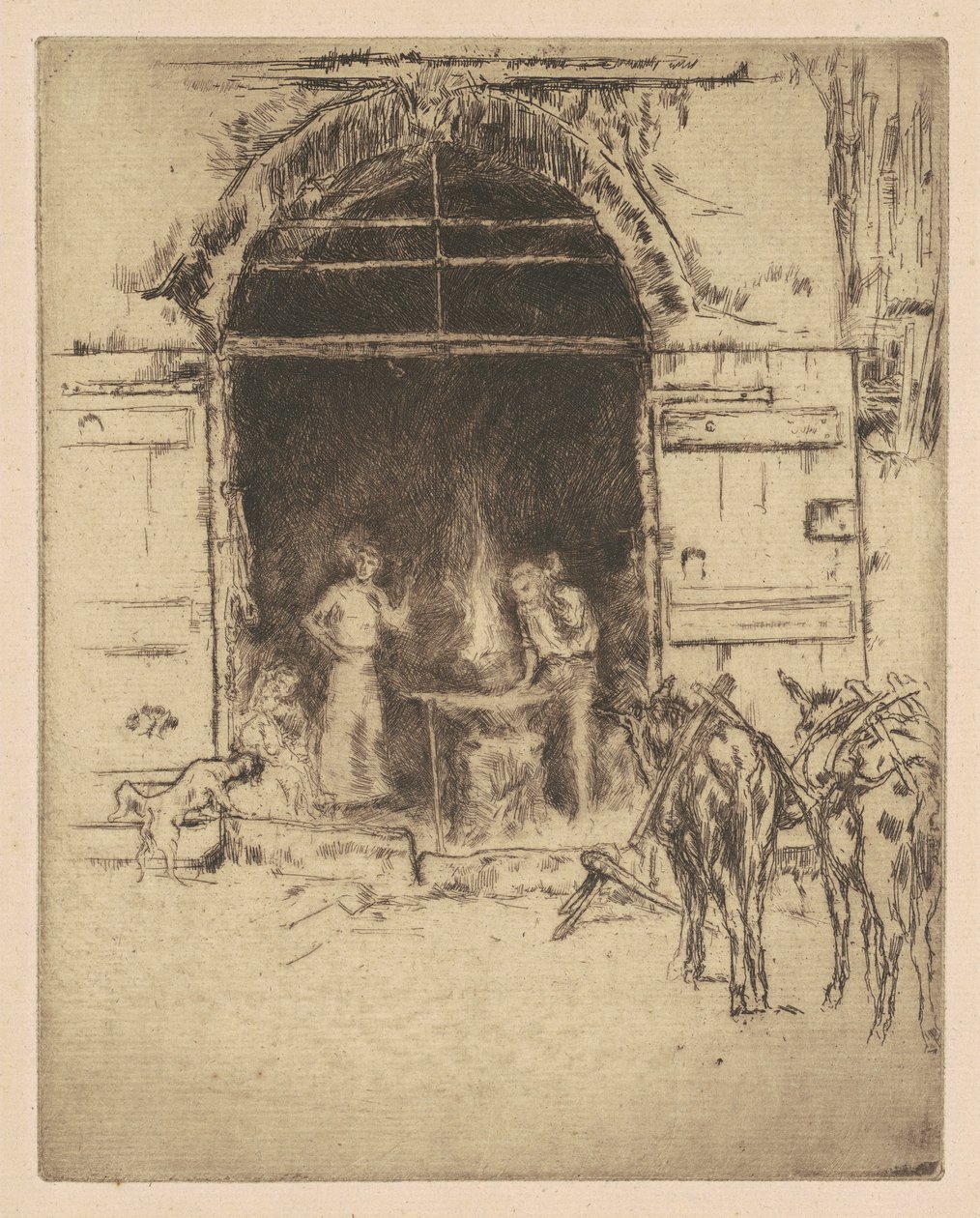 Forge flamboyante - James Abbott McNeill Whistler