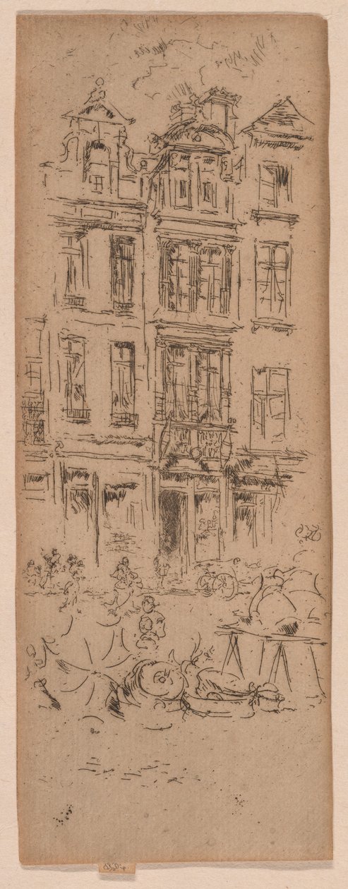 Marché aux fleurs, Bruxelles - James Abbott McNeill Whistler