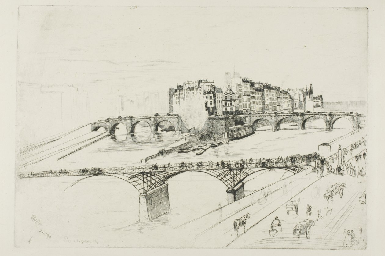 Île de la Cité, Paris - James McNeill Whistler