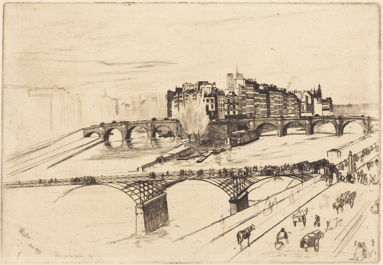 Île de la Cité, Paris - James McNeill Whistler