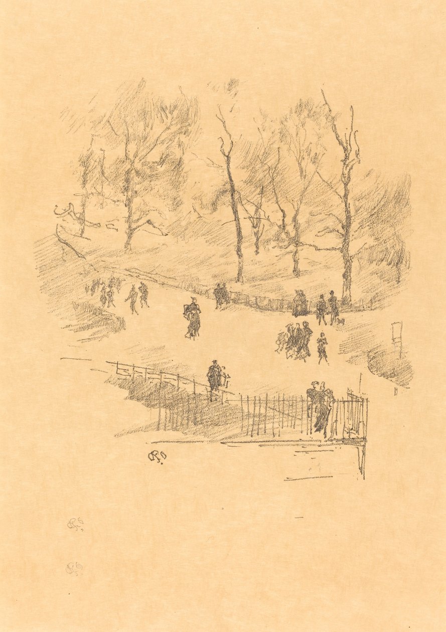 Jardins de Kensington - James Abbott McNeill Whistler
