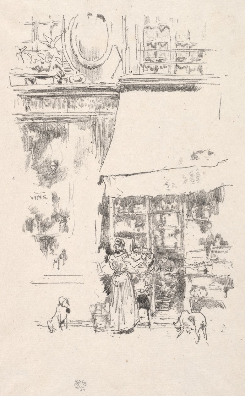 La fruitière de la Rue de Grenelle - James McNeill Whistler