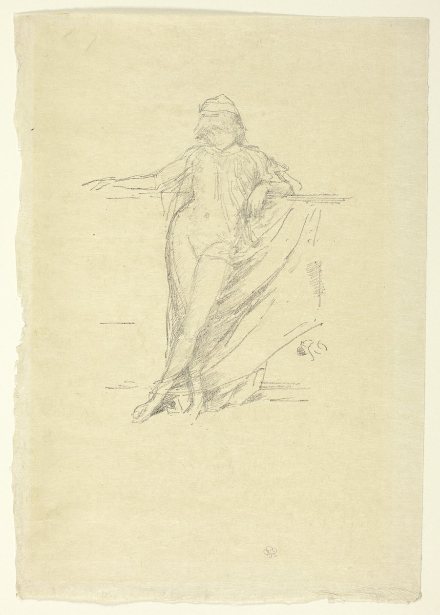 Petite figure drapée, penchée - James Abbott McNeill Whistler
