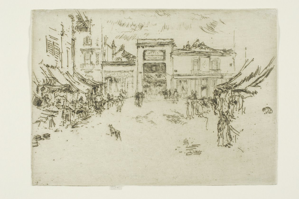 Petite Place du Marché, Tours - James McNeill Whistler