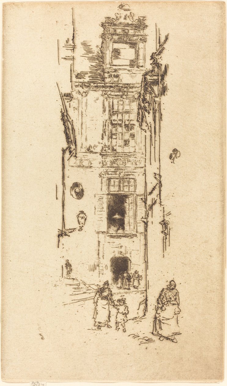 Mairie, Loches - James Abbott McNeill Whistler
