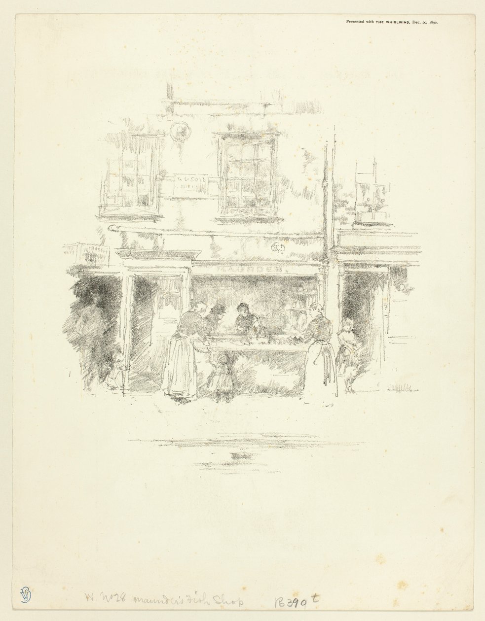 Poissonnerie Maunder, Chelsea - James McNeill Whistler
