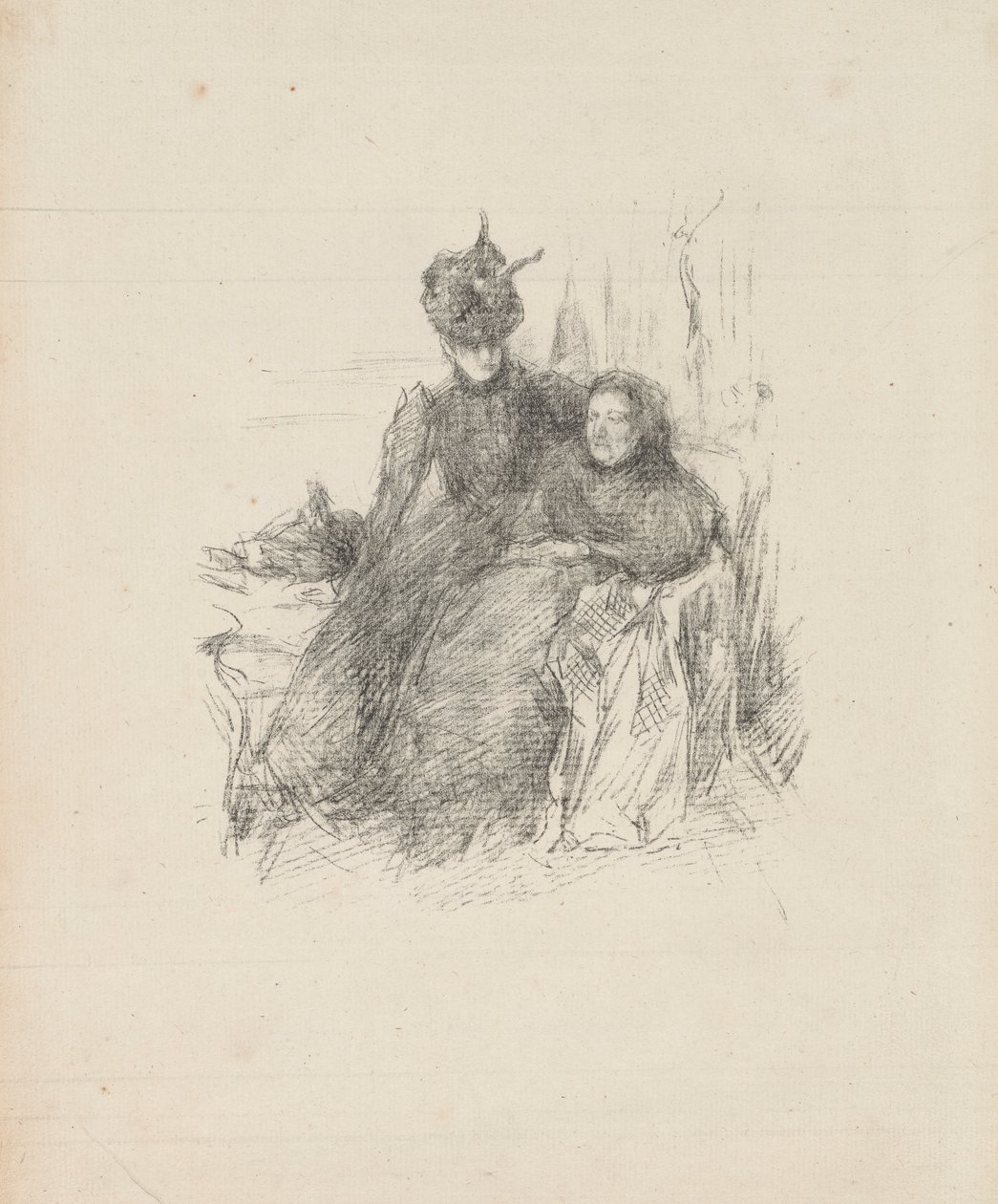 Mère et Fille [La Mère Malade] - James McNeill Whistler