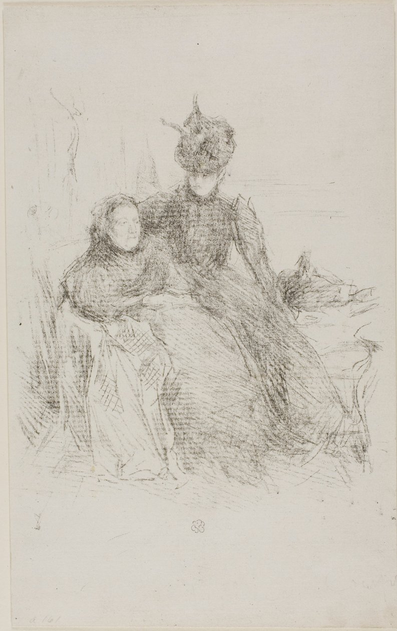 Mère et Fille [La Mère Malade] - James McNeill Whistler
