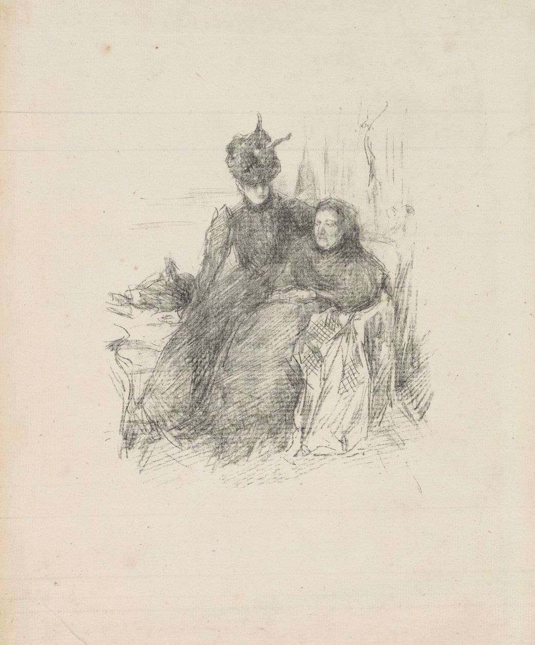 Mère et Fille [La Mère Malade] - James Abbott McNeill Whistler