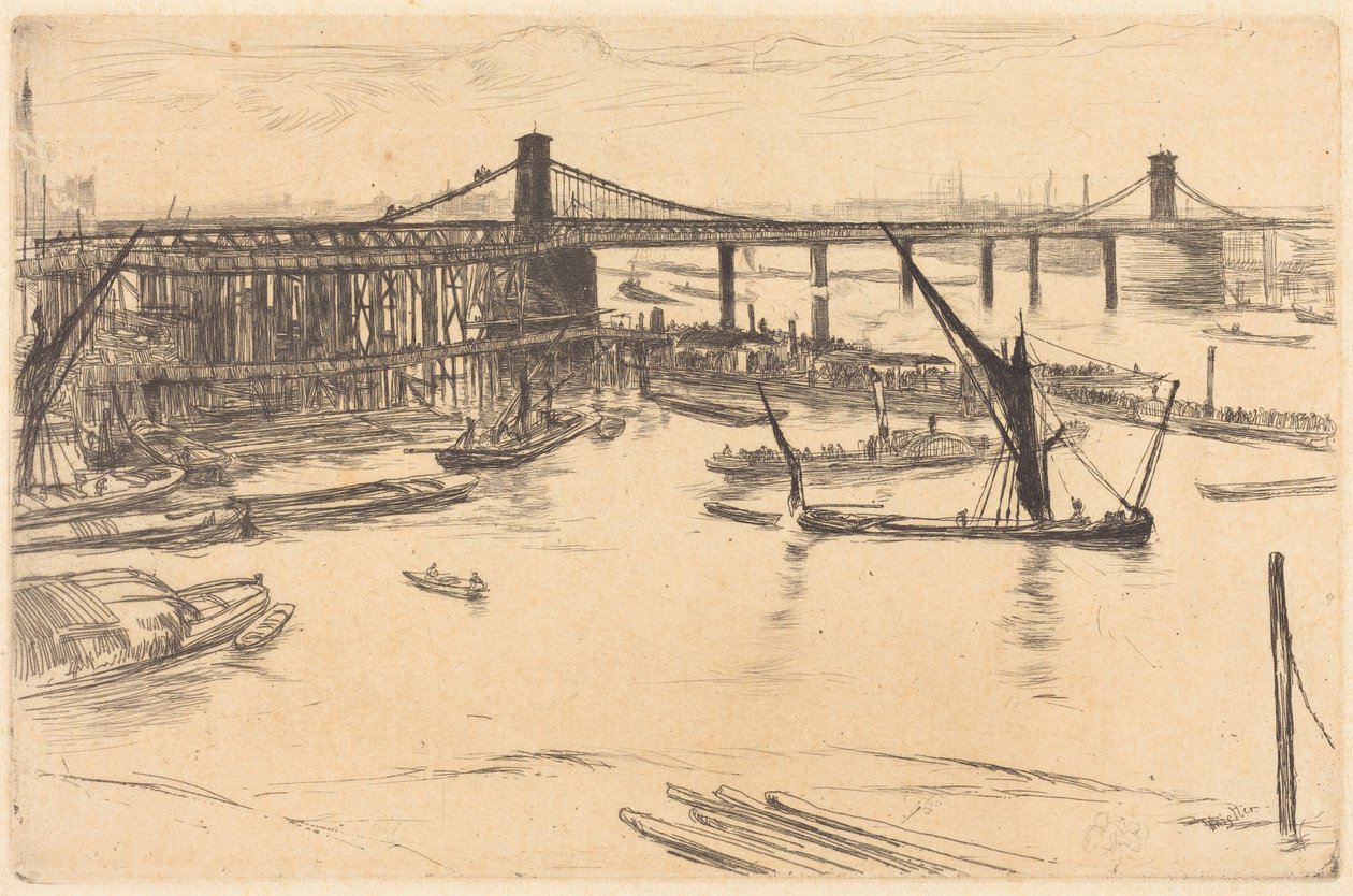 Ancien pont de Hungerford - James McNeill Whistler