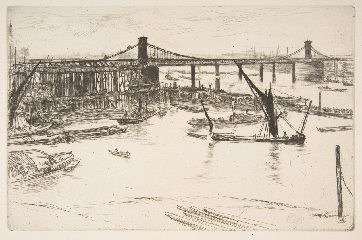 Ancien pont de Hungerford - James McNeill Whistler