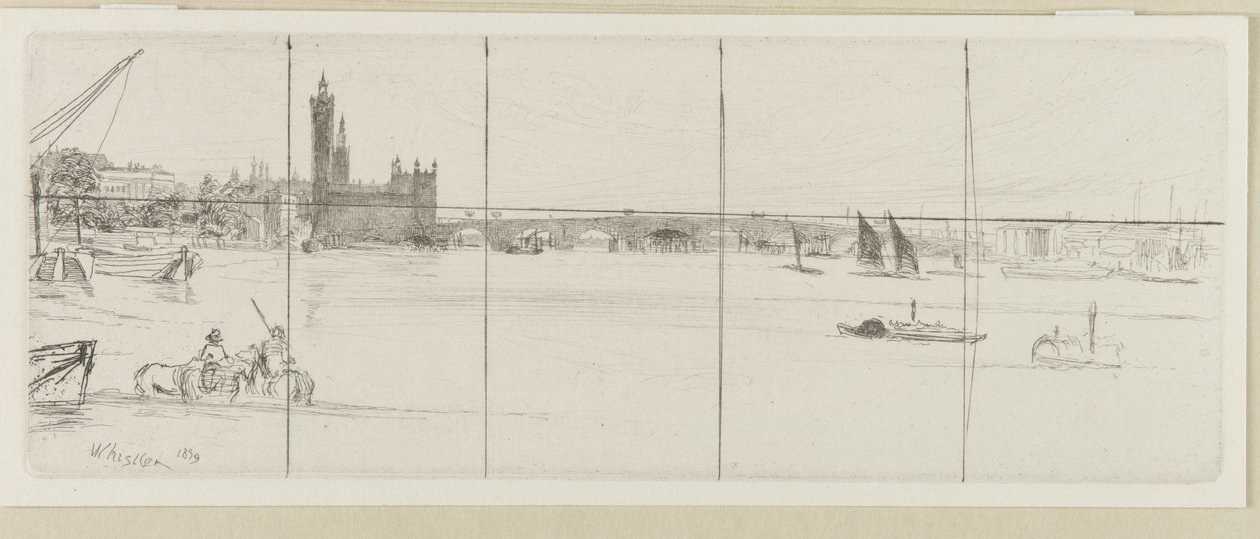 Vieux pont de Westminster - James Abbott McNeill Whistler