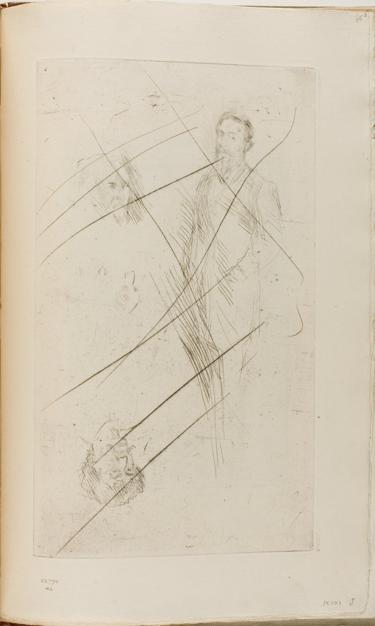 Croquis de portraits incluant F.R. Leyland et Whistler - James Abbott McNeill Whistler