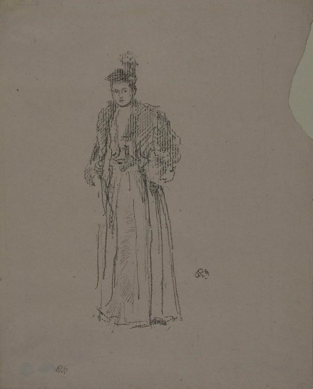 Étude de portrait : Mlle Charlotte R. Williams - James Abbott McNeill Whistler