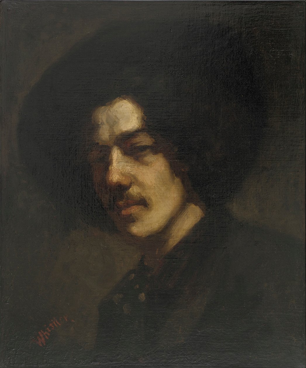 Portrait de Whistler avec chapeau - James Abbott McNeill Whistler