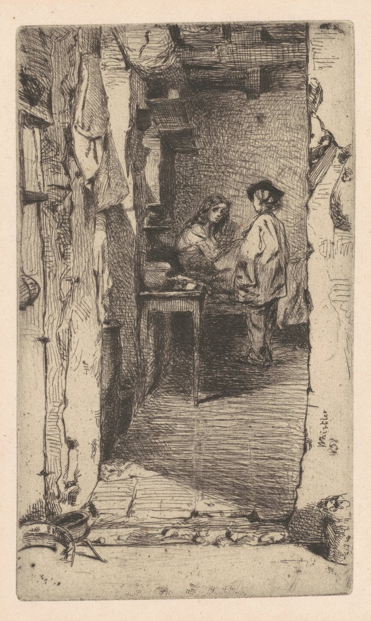 Chiffonniers, Quartier Mouffetard, Paris - James Abbott McNeill Whistler