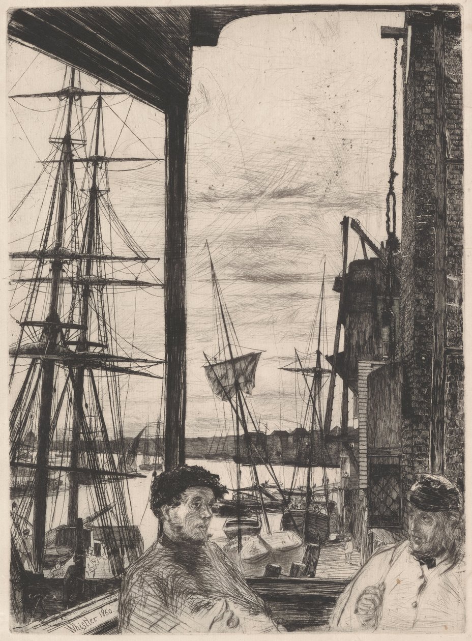 Rotherhithe K. 66 III, tiré de « The Thames Set » - James McNeill Whistler