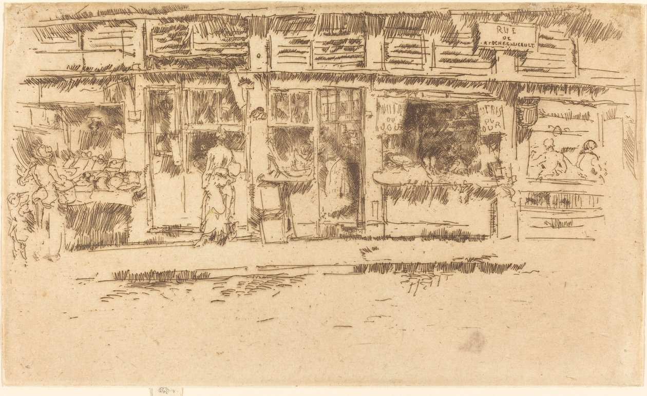 Rue de la Rochefoucauld - James Abbott McNeill Whistler