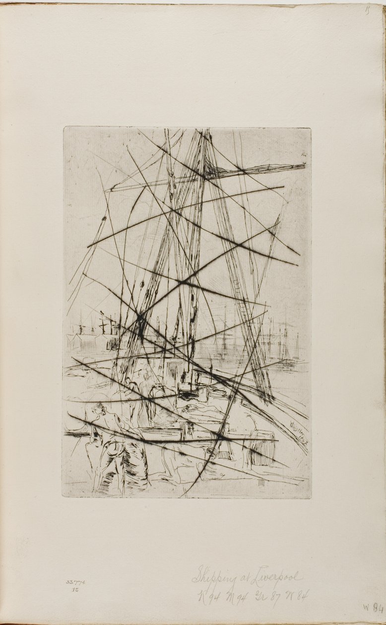 Navires à Liverpool - James Abbott McNeill Whistler