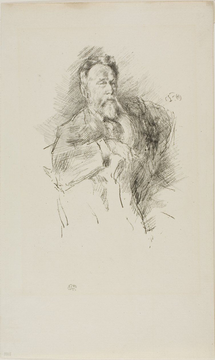 Esquisse de William E. Henley - James Abbott McNeill Whistler