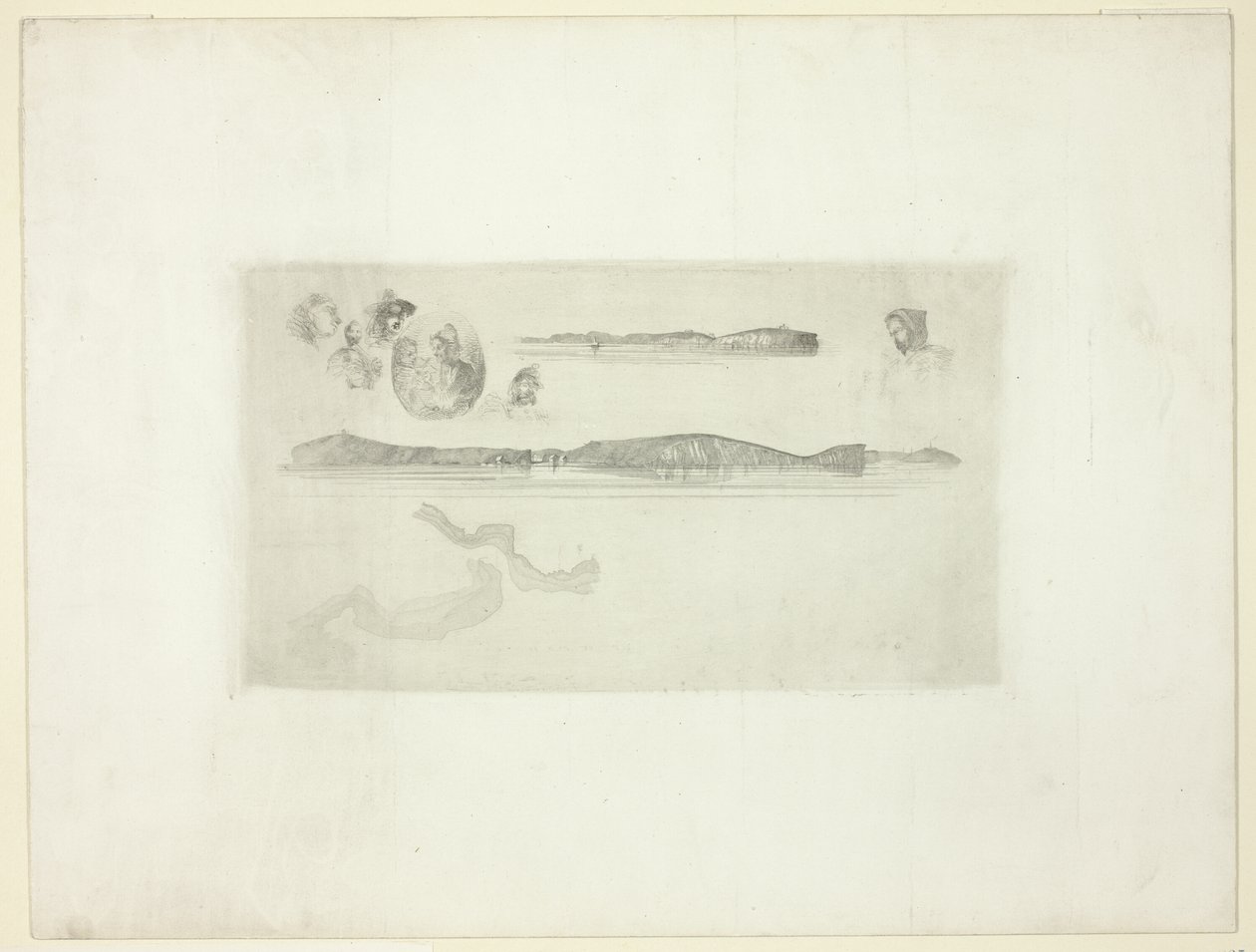 Croquis sur la plaque de l