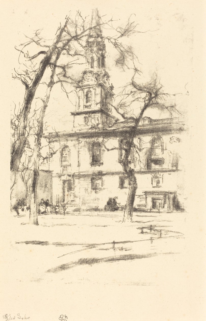 Saint Giles-in-the-Fields - James Abbott McNeill Whistler