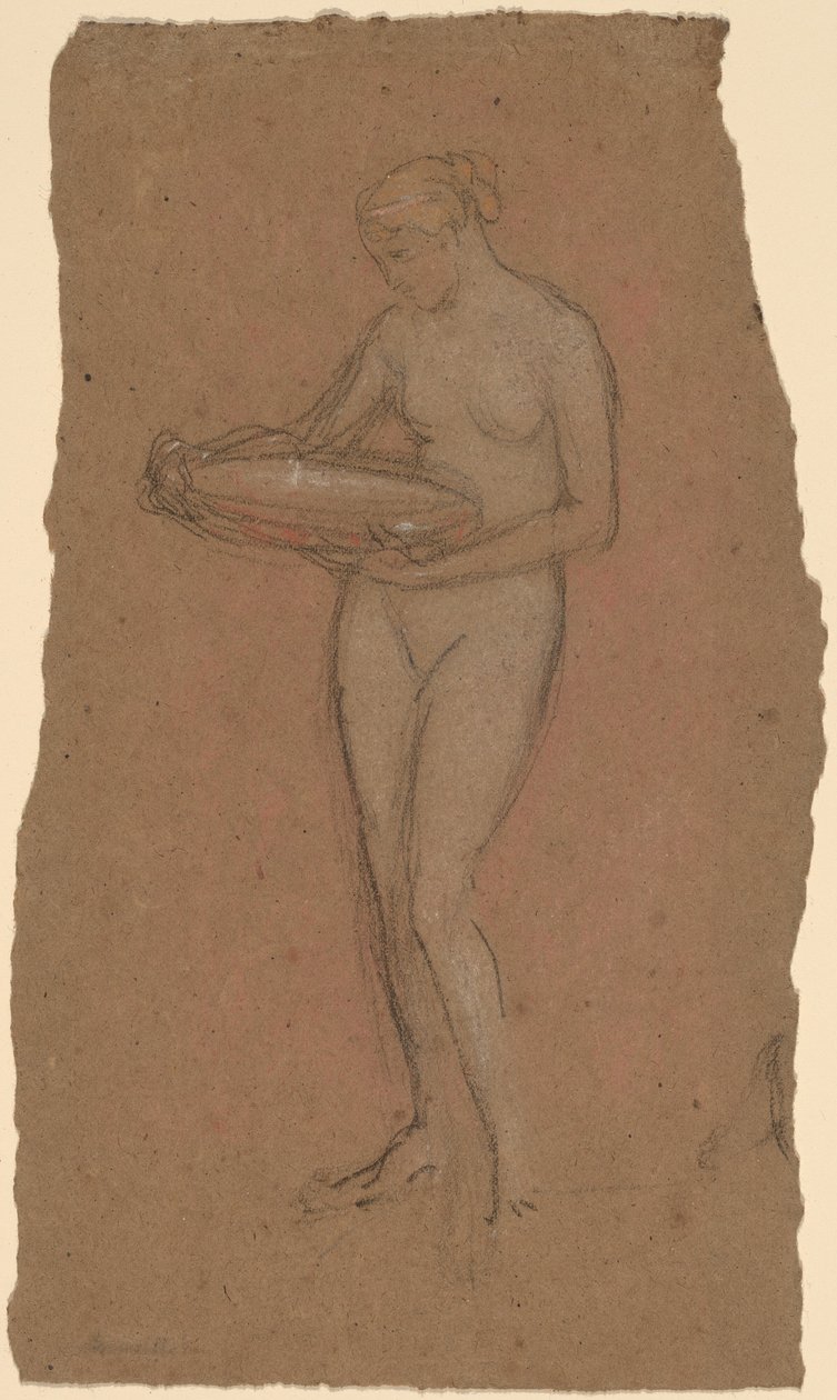 Femme nue debout tenant un bol [recto] - James Abbott McNeill Whistler