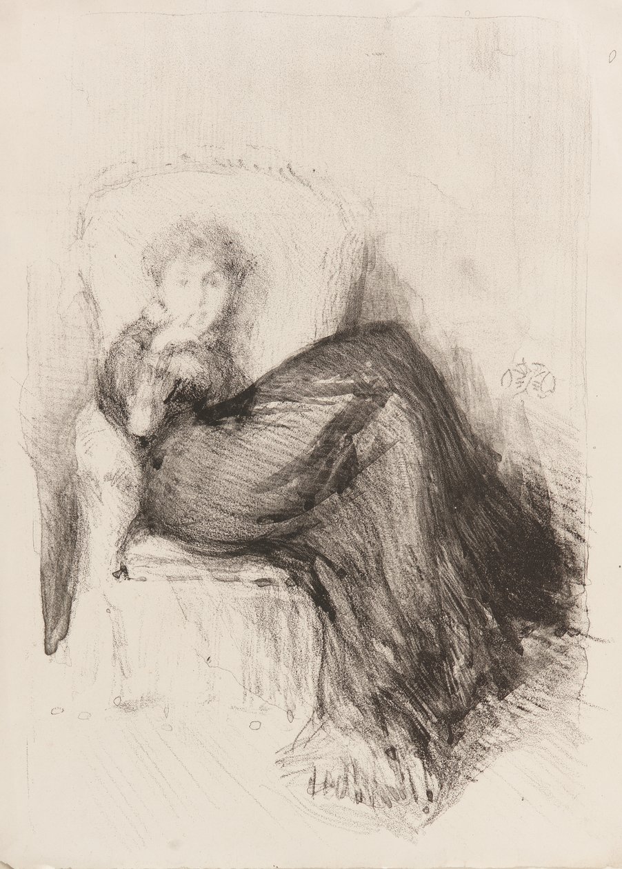 Étude—Maude assise - James Abbott McNeill Whistler