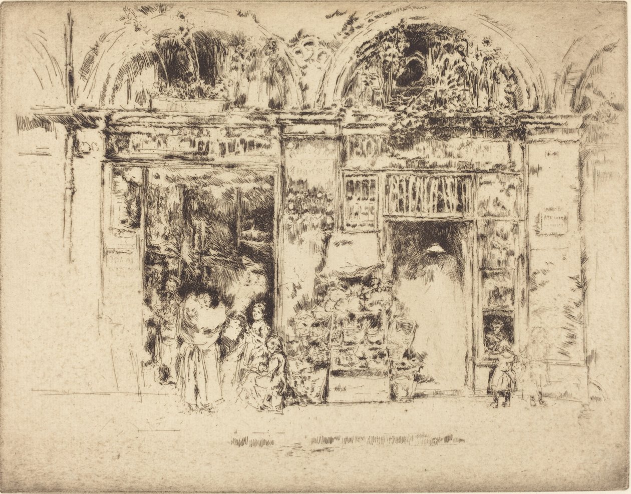 Tournesols, Rue des Beaux-Arts - James Abbott McNeill Whistler
