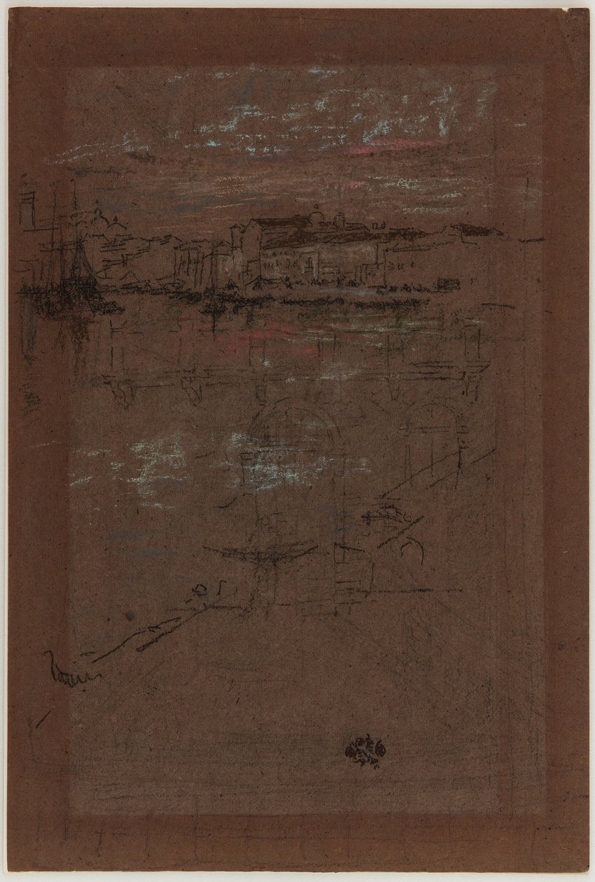 Coucher de soleil, en rouge et brun - James Abbott McNeill Whistler