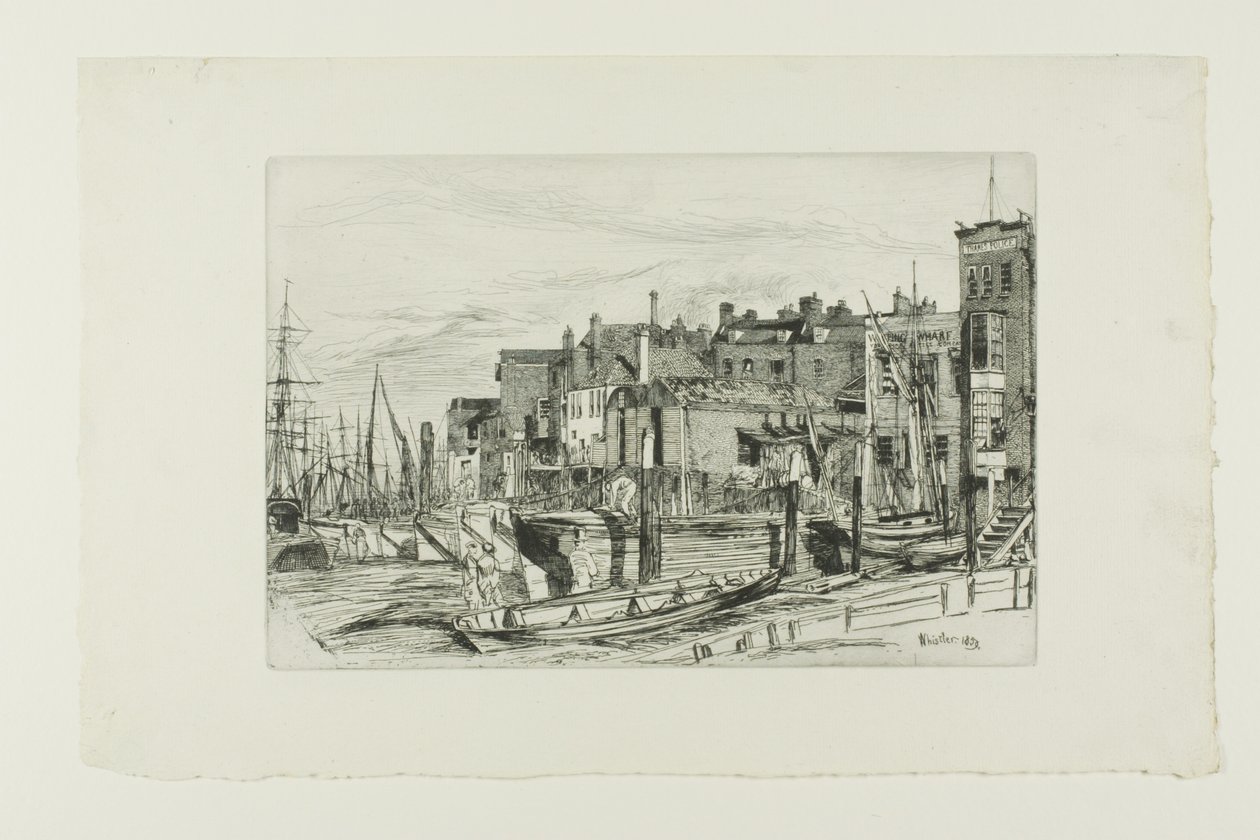 Police de la Tamise - James Abbott McNeill Whistler