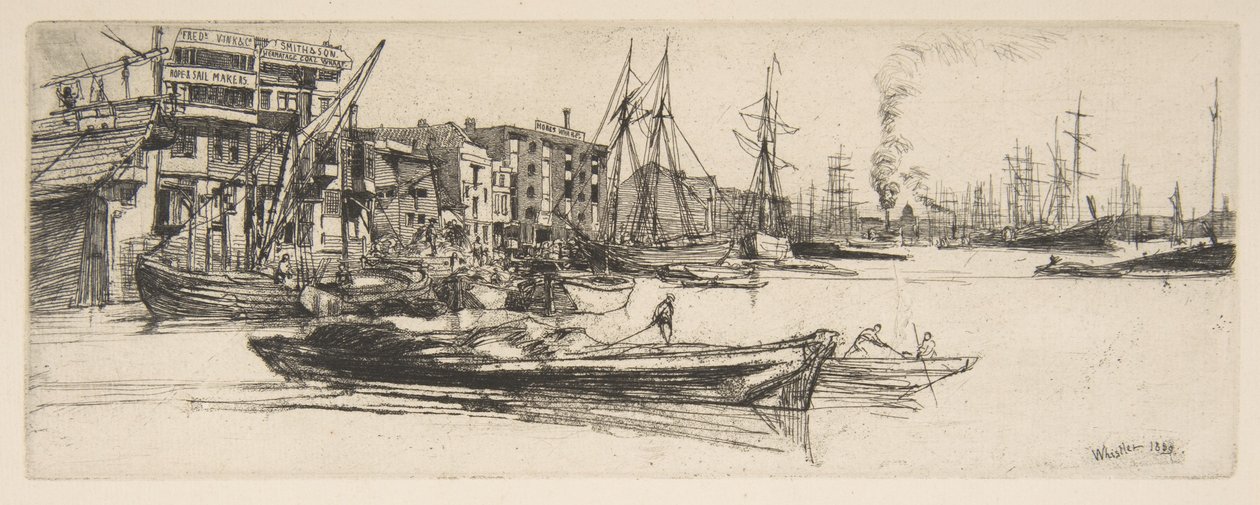 Entrepôts de la Tamise - James McNeill Whistler