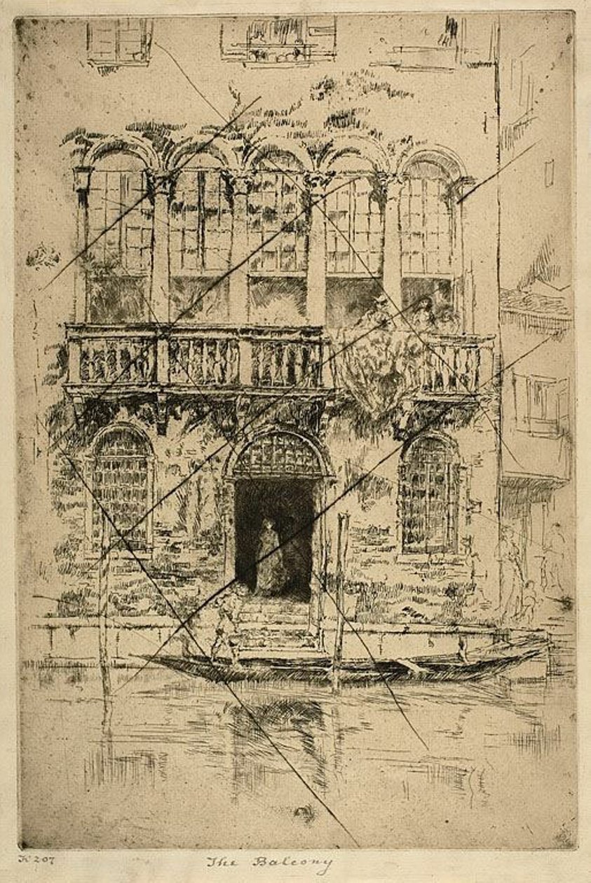 Le balcon - James Abbott McNeill Whistler