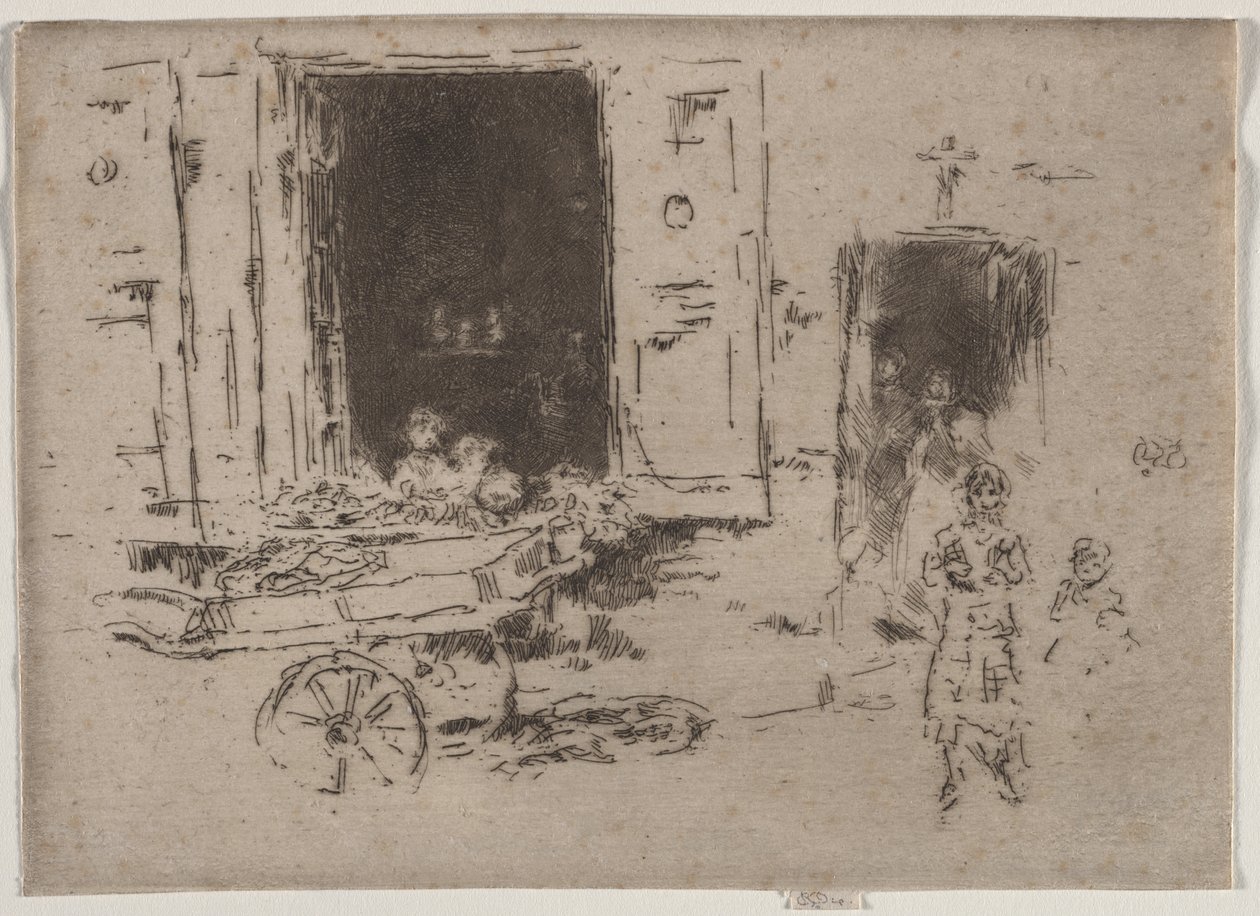 The Barrow - Quartier des Marolles, Brussels - James McNeill Whistler