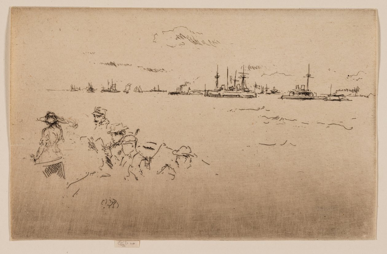 La Flotte : Moniteurs - James Abbott McNeill Whistler