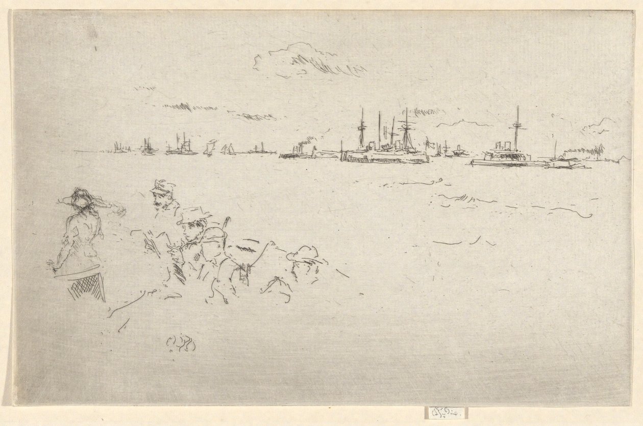La Flotte : Monitors, de la série du Jubilé - James Abbott McNeill Whistler
