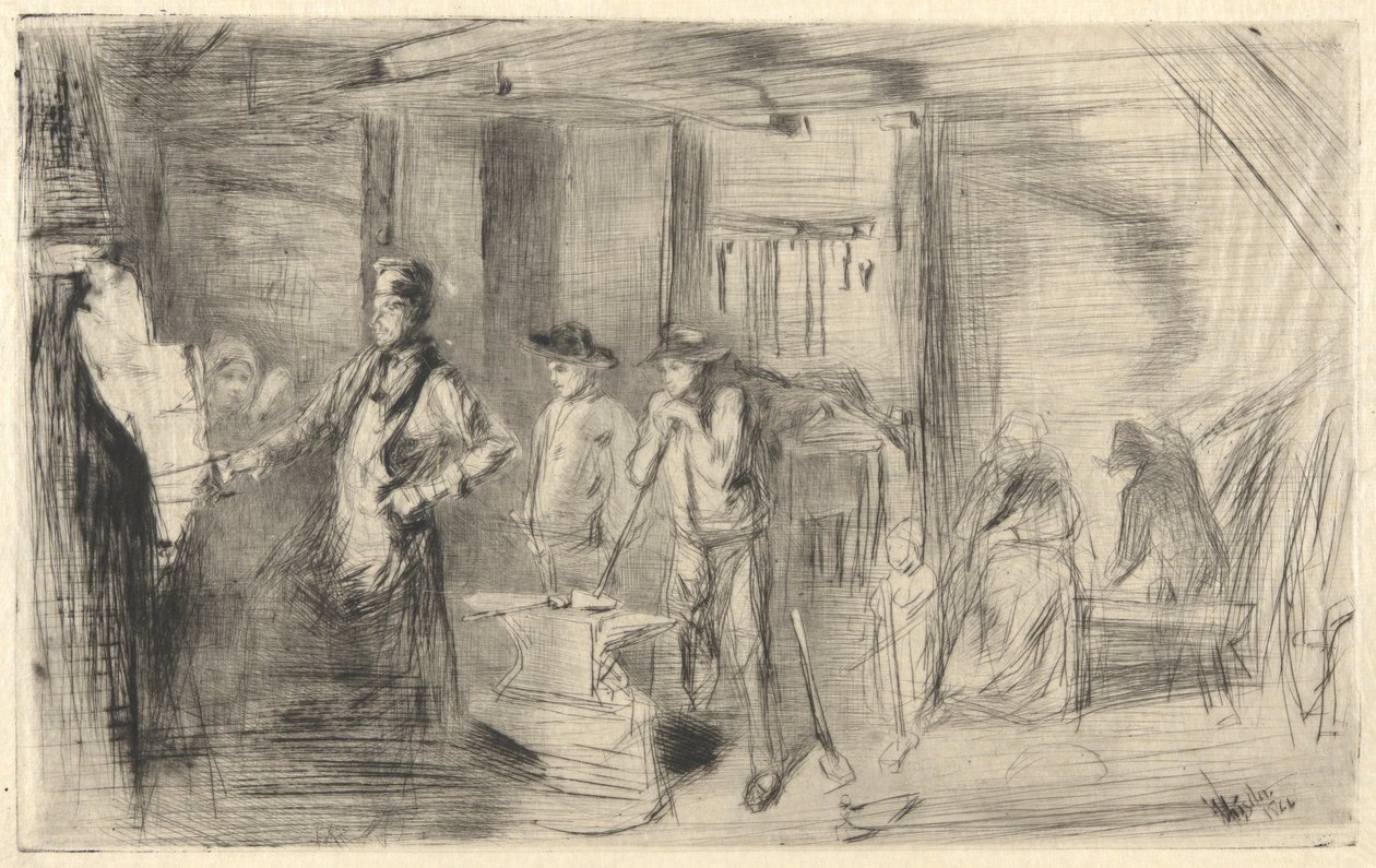 La Forge, de la série Thames Set - James Abbott McNeill Whistler