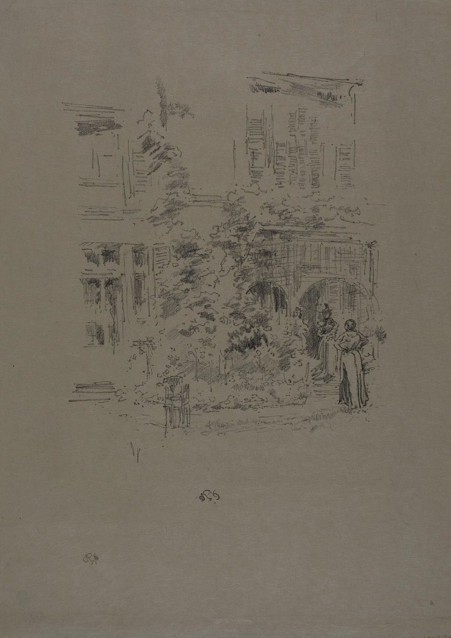 Le Porche du Jardin - James Abbott McNeill Whistler