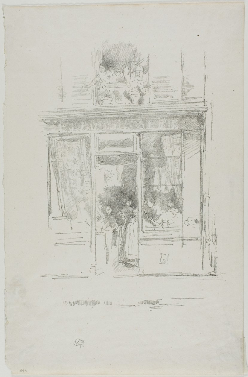 La blanchisseuse : "La Blanchisseuse de la place Dauphine" - James Abbott McNeill Whistler