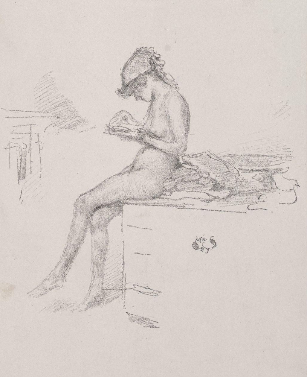 La petite modèle nue qui lit - James McNeill Whistler