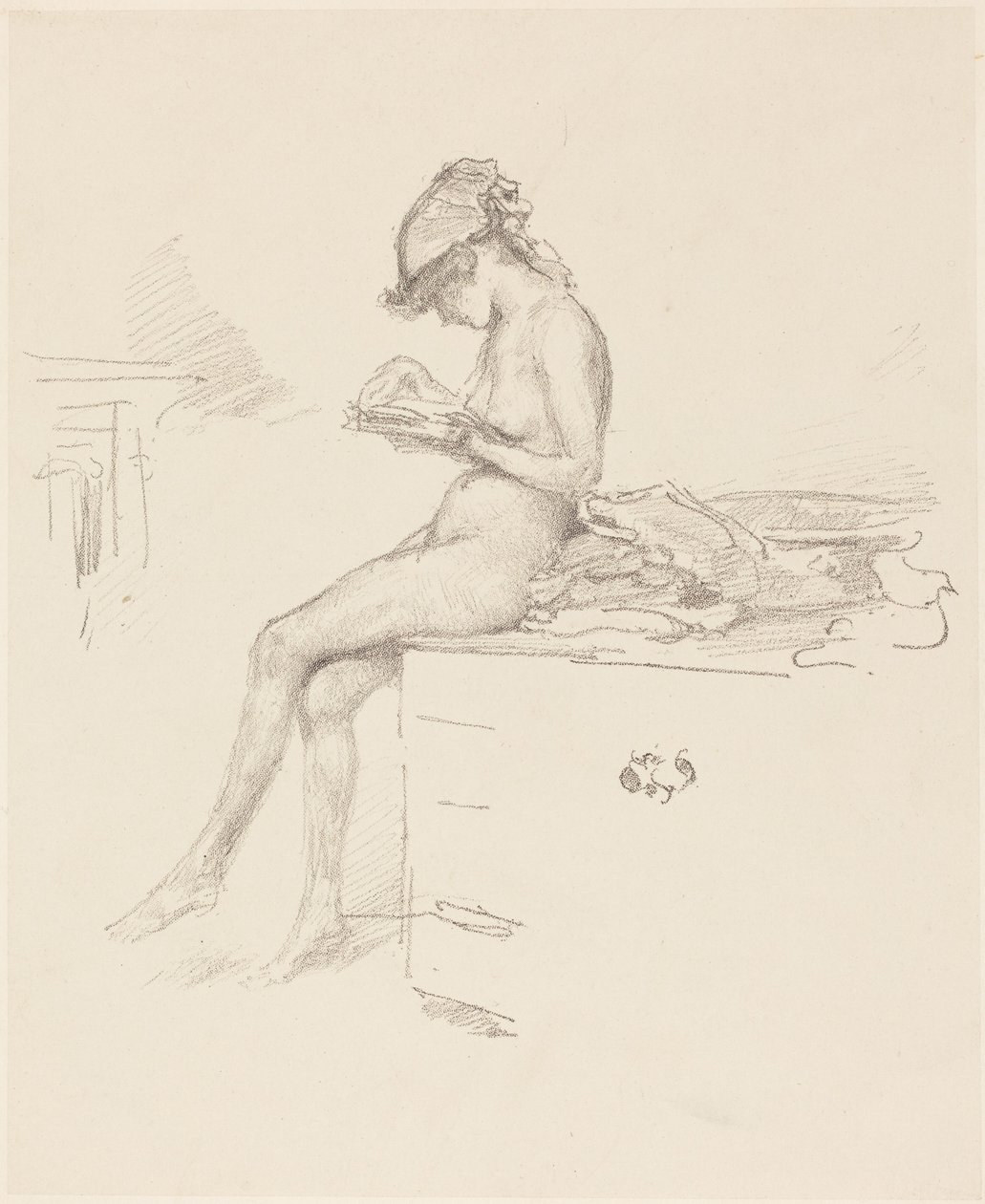 Le petit modèle nu, en train de lire - James McNeill Whistler