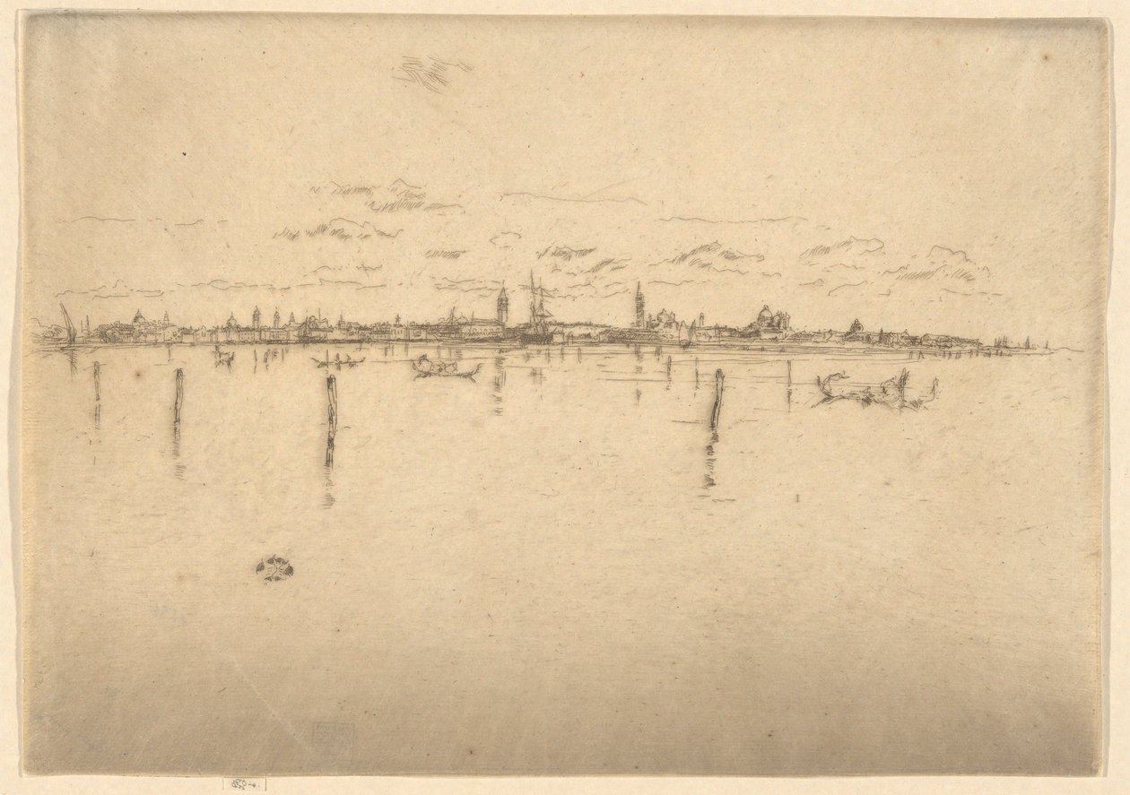 La Petite Venise, de la Première Série de Venise (Venise, Une Série de Douze Eaux-fortes) - James Abbott McNeill Whistler