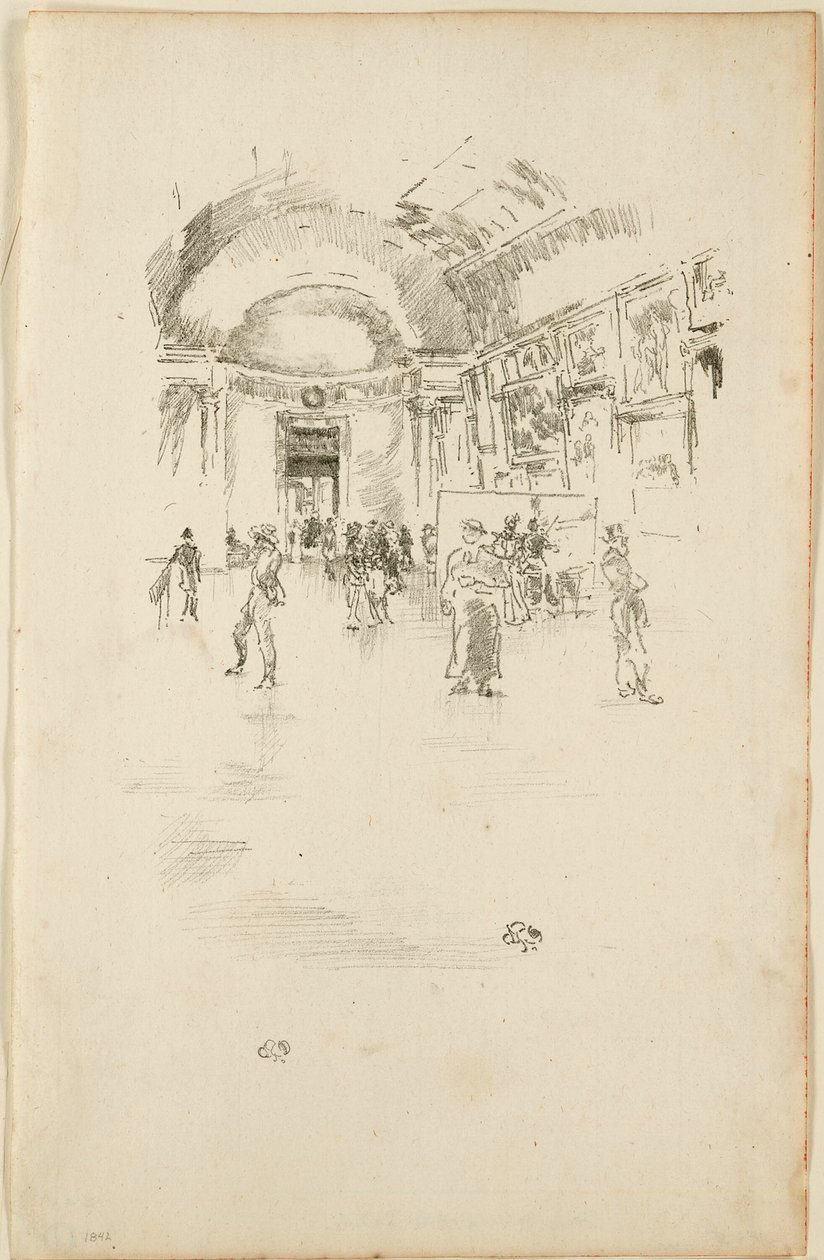 La Grande Galerie, Louvre - James Abbott McNeill Whistler