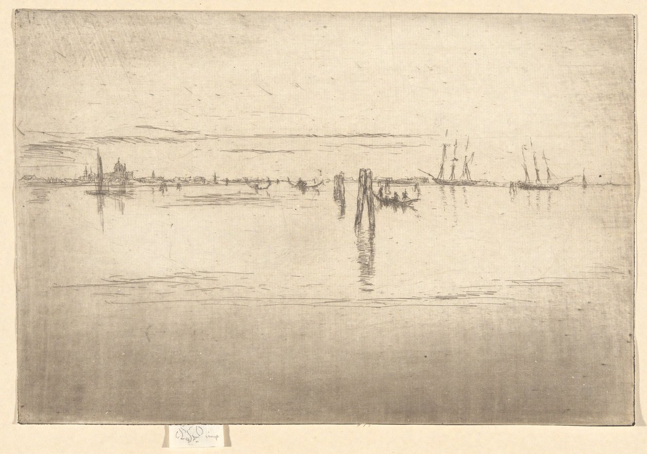La longue lagune (de la deuxième série de Venise) - James Abbott McNeill Whistler