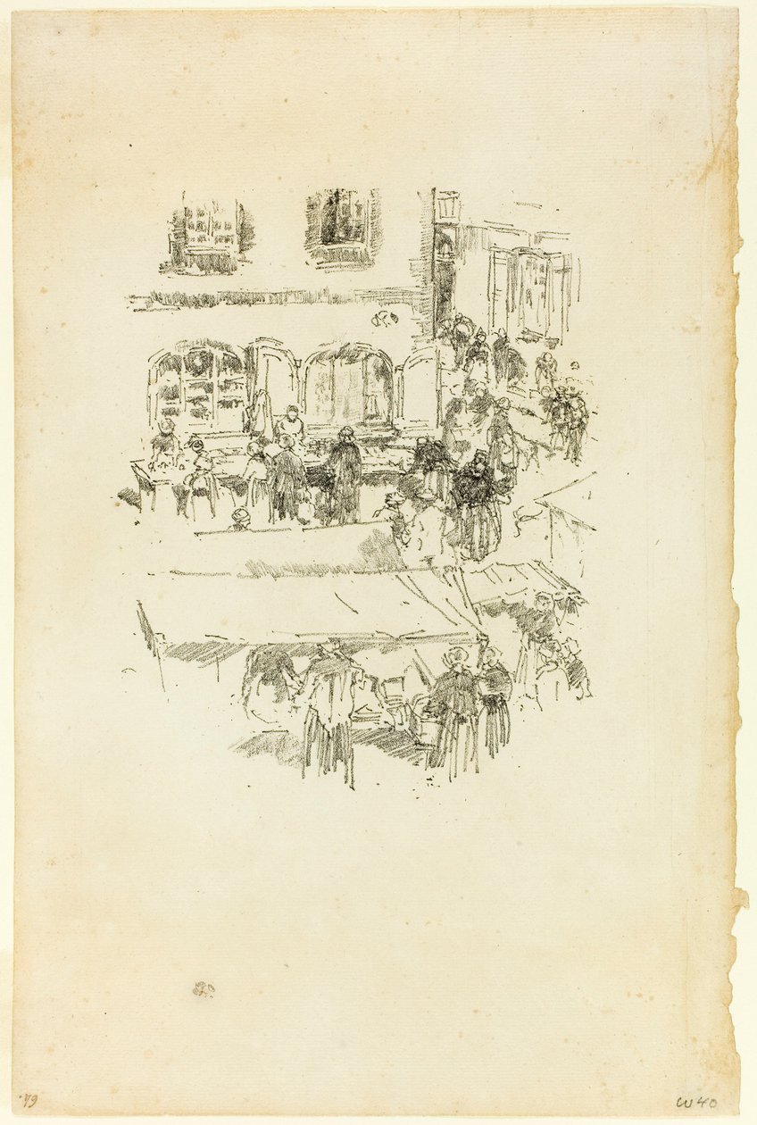 Le Marché, Vitré - James McNeill Whistler